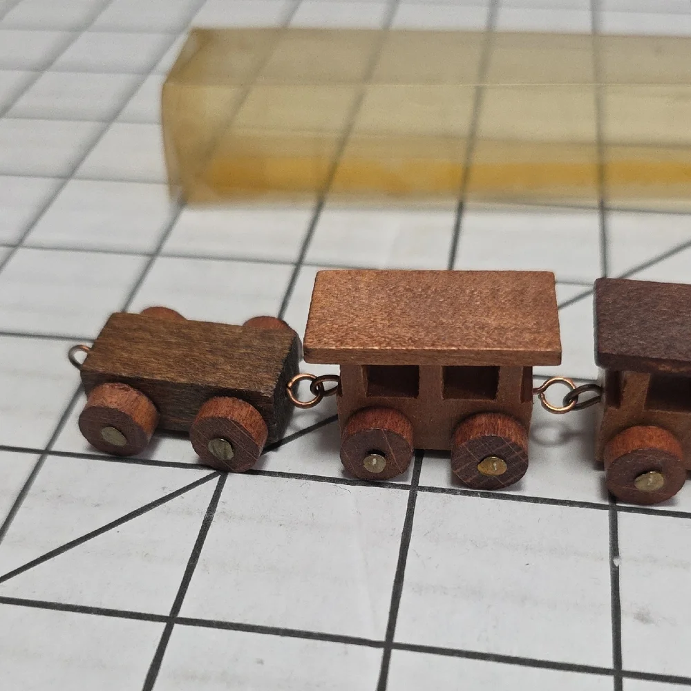 Wooden Block Set Loquai Holzkunst West Germany Original Wooden Train Set Vintage